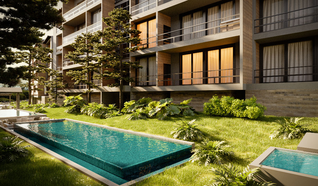 7.apartamentos elements jarabacoa en jarabacoa vista exterior piscina - Urban Group